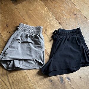 Black and Tan Athletic Shorts